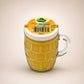 Kuhne Traditional German Mustard Glass 250ml (Pack of 3)