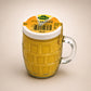Kuhne Traditional Smooth & Mild German Mustard in Beer Mug Glass Jar 250 ml x 1