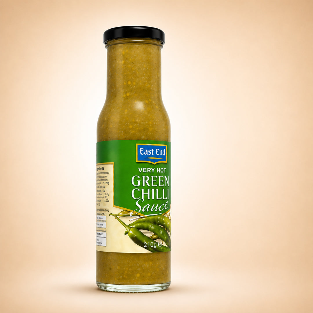 East End Very Hot Green Chilli Sauce 260 g (Pack of 6)