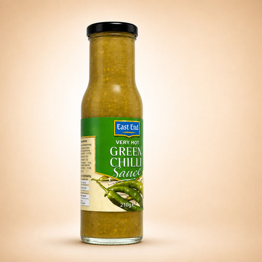 East End Very Hot Green Chilli Sauce 260 g (Pack of 6)