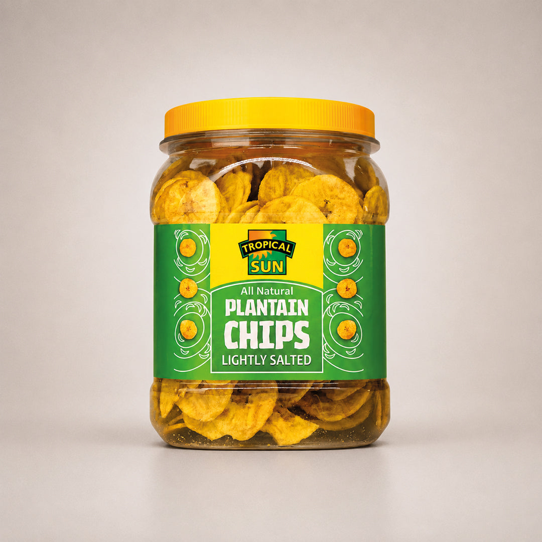 Tropical Sun Salted Plantain Chips, 450g (Pack of 1)