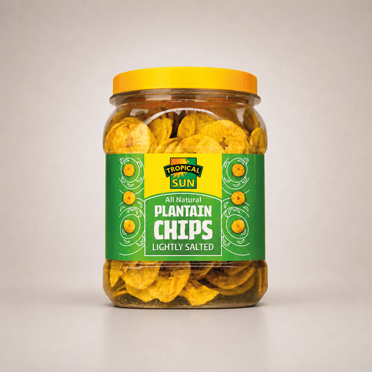 Tropical Sun Salted Plantain Chips, 450g (Pack of 1)