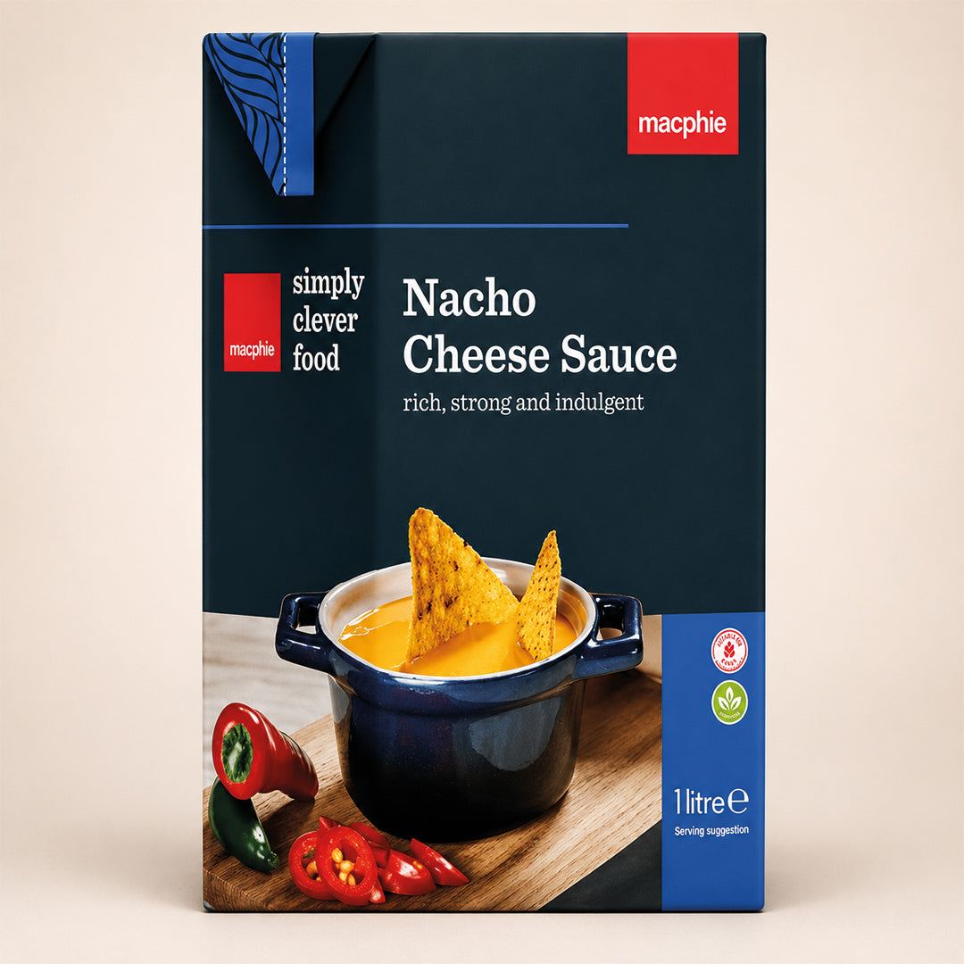 Macphie Nacho Cheese Sauce 1L | Smooth & Creamy Dip Topping