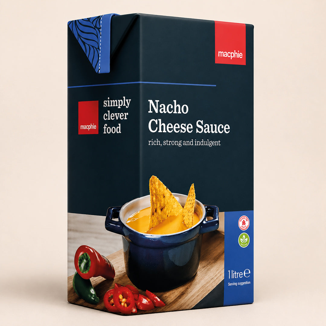 Macphie Nacho Cheese Sauce 1L | Smooth & Creamy Dip Topping
