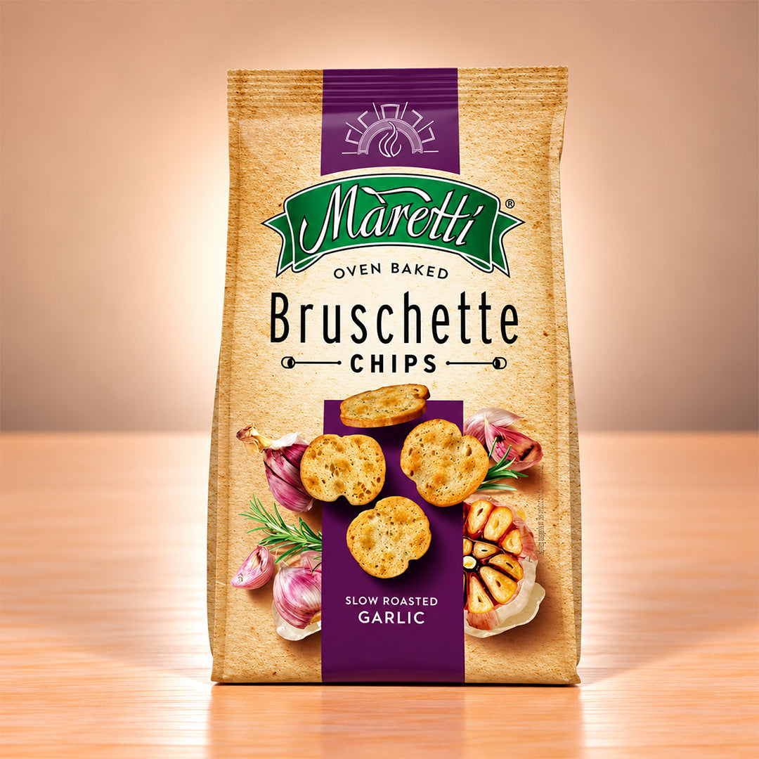 Maretti Bruschette Chips Slow Roasted Garlic (7 x 70g)
