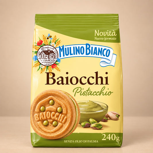 Mulino Bianco Baiocchi Pistachio 240g