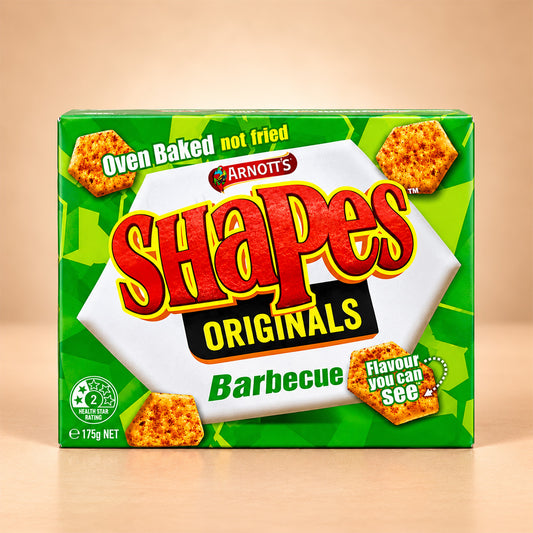 Arnott's Shapes Barbeque Flavoured Biscuits, 175 g