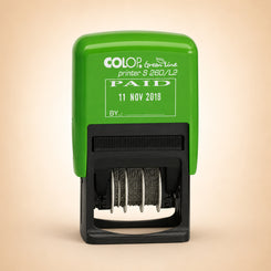 Colop S260/L2 Green Line Text Dater PAID