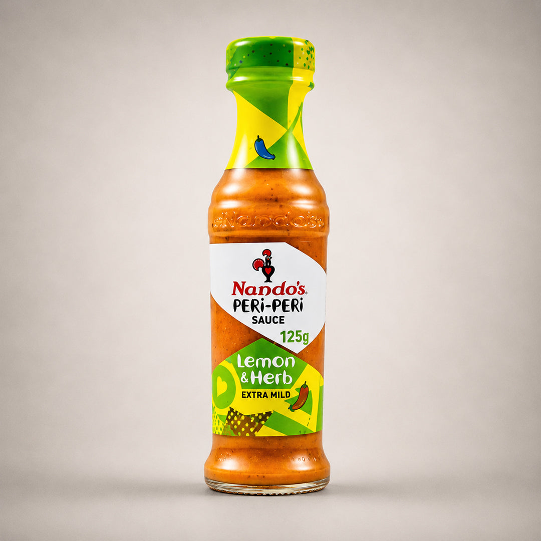 Nando's Peri-Peri Sauce Selection Hot, Lemon & Herb, Garlic 125g