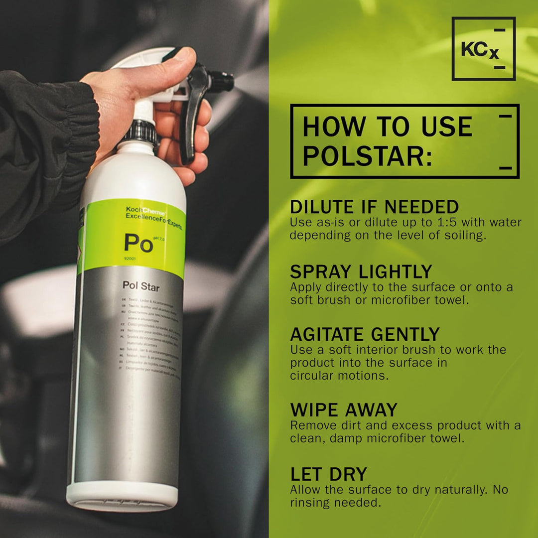 Koch Chemie Pol Star Textile Leather and Alcantara Cleaner 1 L