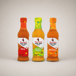 Nando's Peri-Peri Sauce Selection Medium, Lemon & Herb, Hot 125g