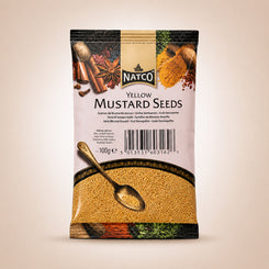 Natco Foods Yellow Mustard Seeds 100g - Chilli Wizards