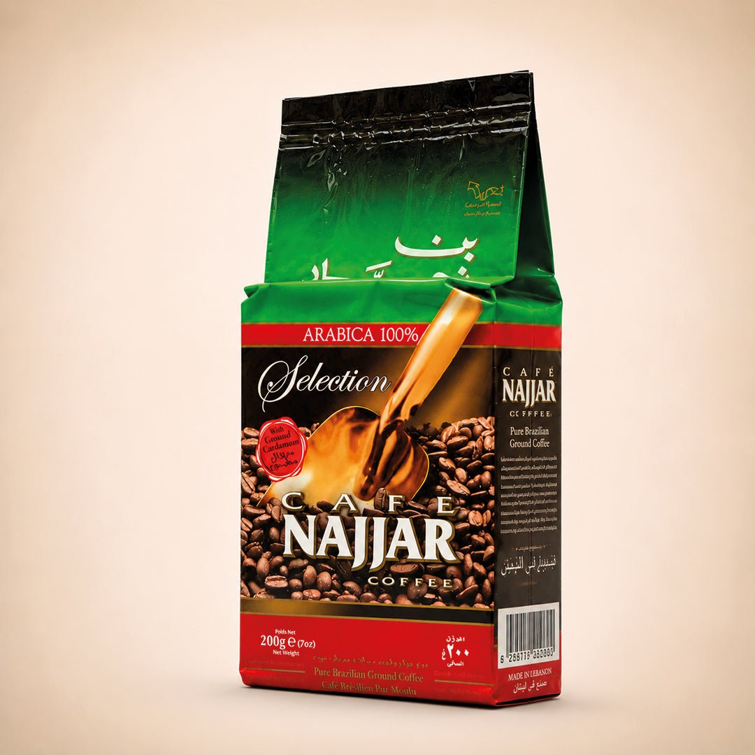 Najjar Arabica Coffee with Ground Cardamom 200g (6 Pack)