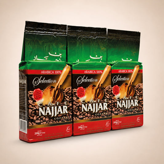Najjar Arabica Coffee with Ground Cardamom 200g (3 Pack)