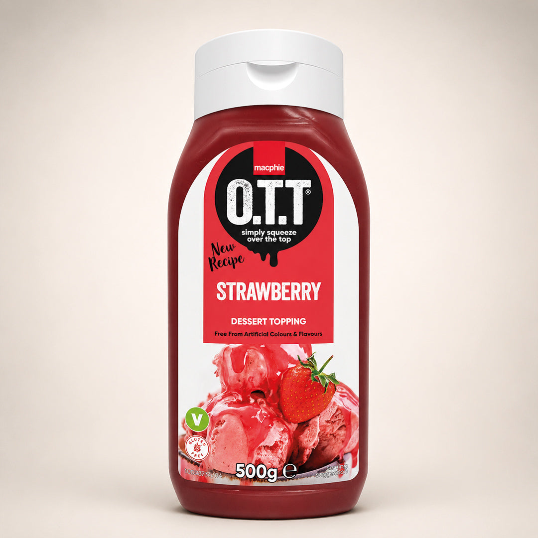 Macphie - OTT Strawberry Dessert Topping Sauce 500g