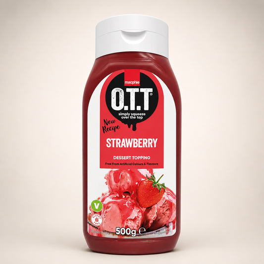Macphie - OTT Strawberry Dessert Topping Sauce 500g