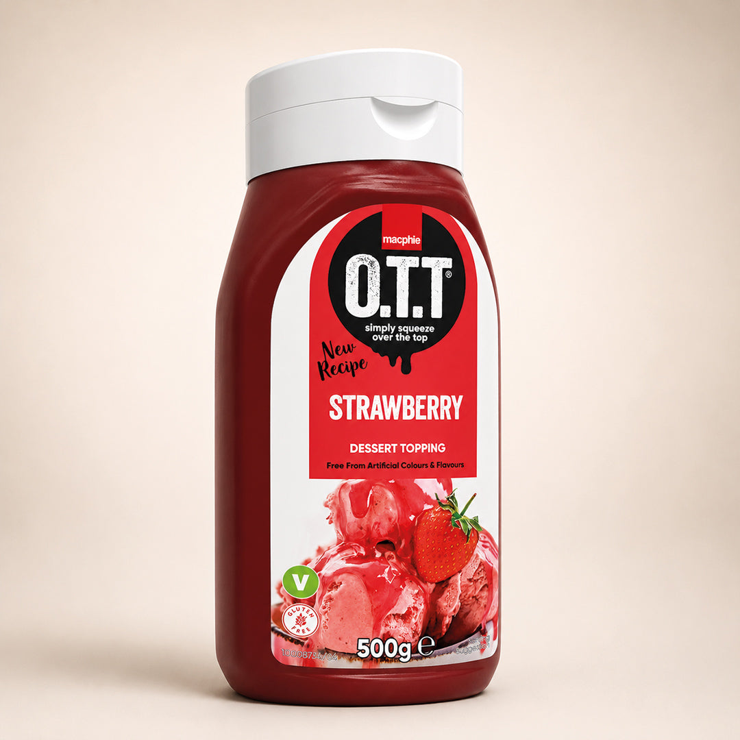 Macphie - OTT Strawberry Dessert Topping Sauce 500g