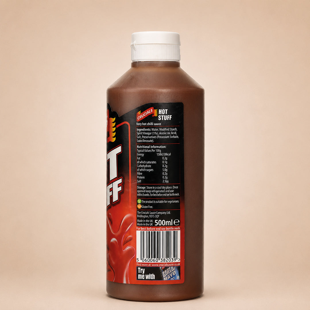 Crucials Hot Stuff Sauce 500ml (3 Pack)