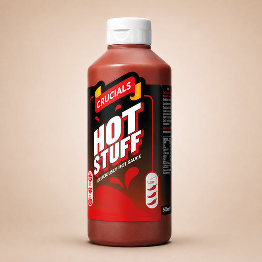 Crucials Hot Stuff Sauce 500ml (6 Pack)