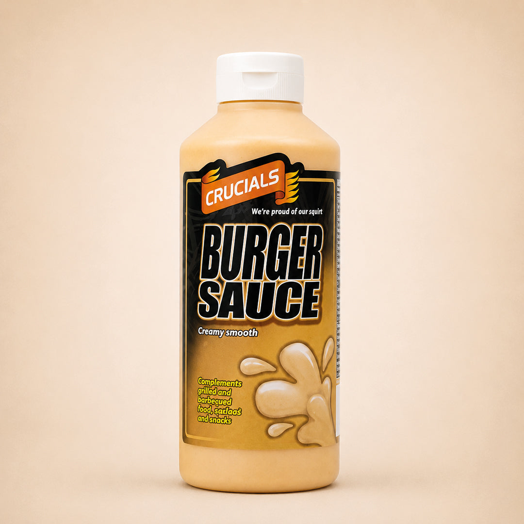 Crucials 5 Pack Sauces | BBQ Sweet Chilli Spicy Mayo Garlic Burger 500ml x 5