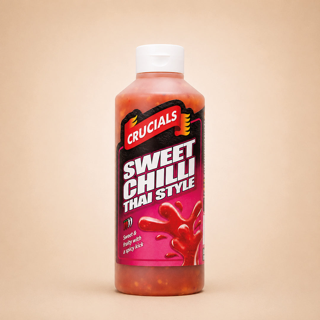 Crucials 5 Pack Sauces | BBQ Sweet Chilli Spicy Mayo Garlic Burger 500ml x 5