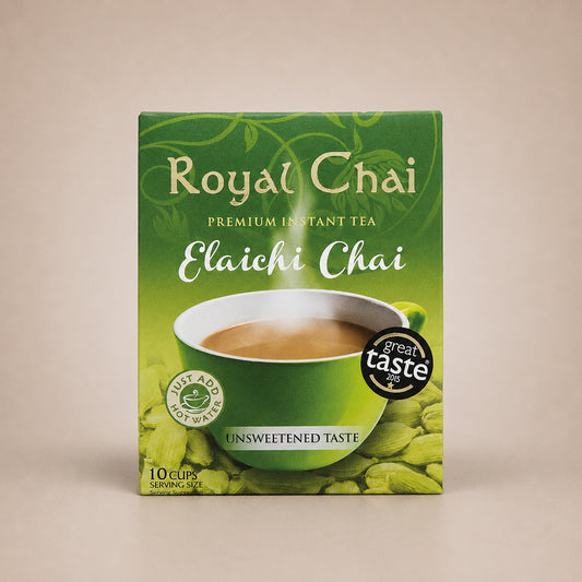 Royal Tea Elaichi Chai Sweetened Tub 400g