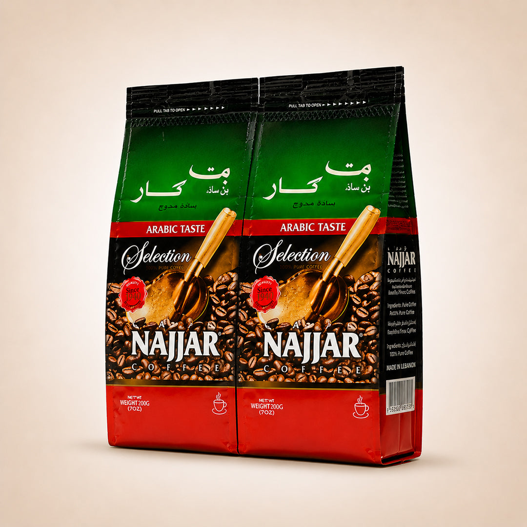 Najjar Arabica Coffee with Ground Cardamom 200g (2 Pack)