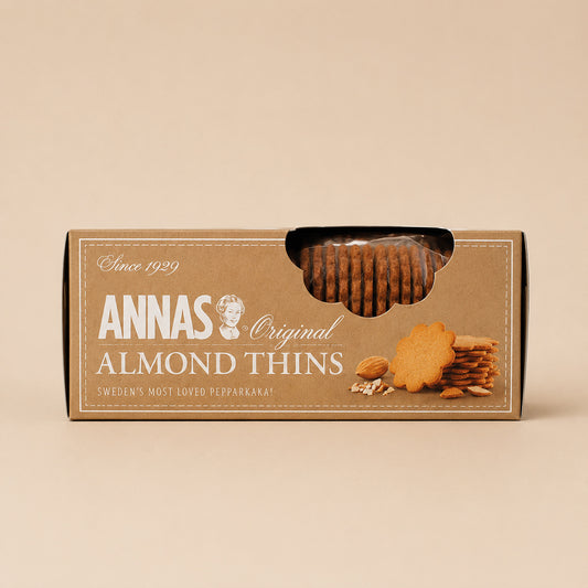 Annas Traditional Swedish Thins (Almond Thins 3 x 150g)